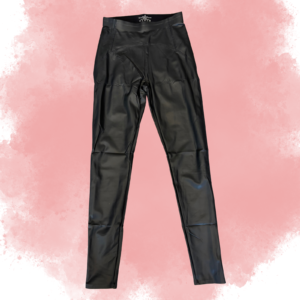 Leggings a vita alta in similpelle