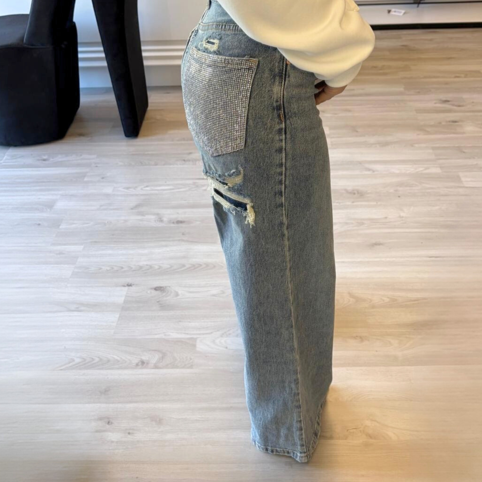 Jeans donna con tasche sparkling - immagine 5