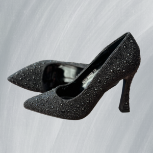 Décolleté nere con strass