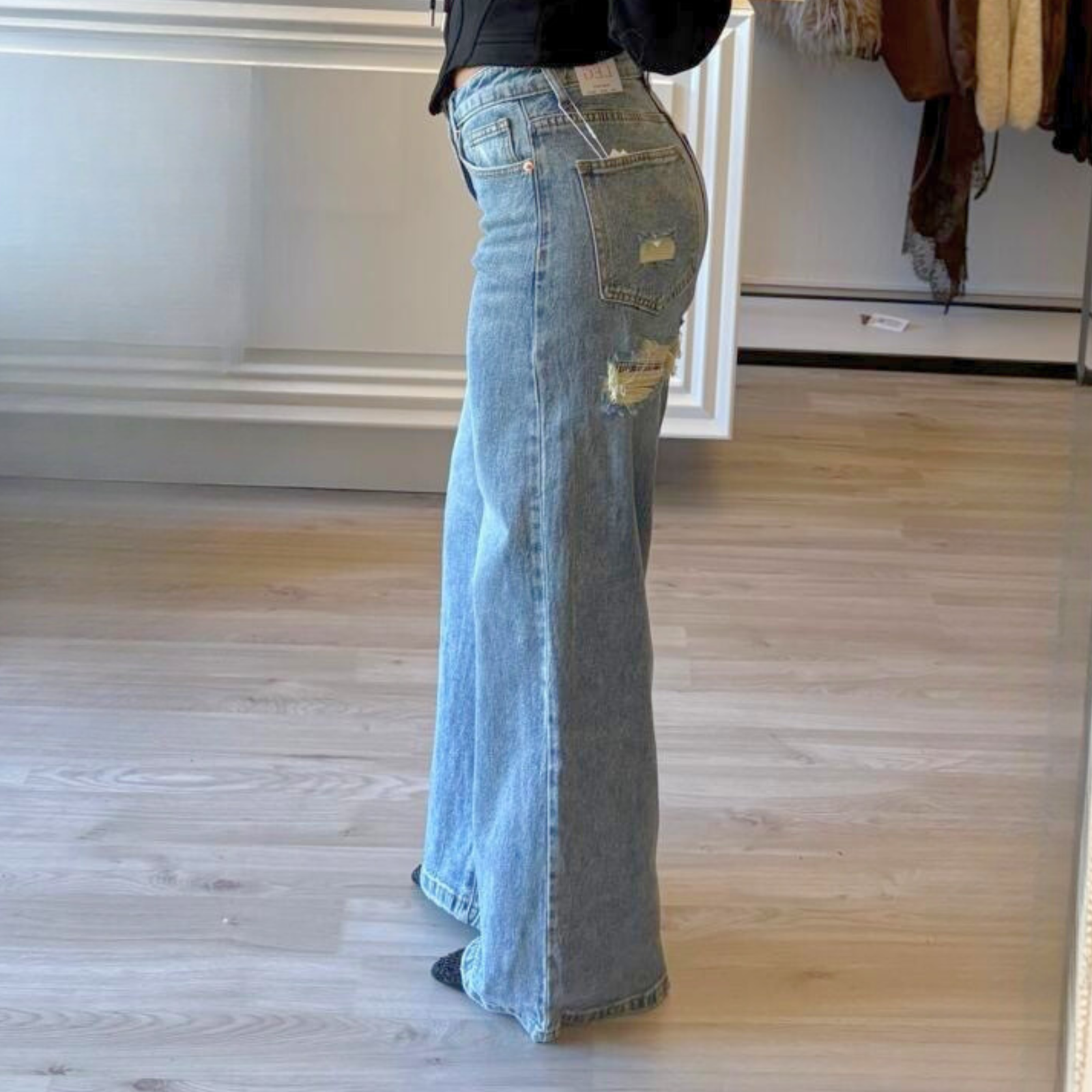 Jeans donna con tasche sparkling - immagine 4