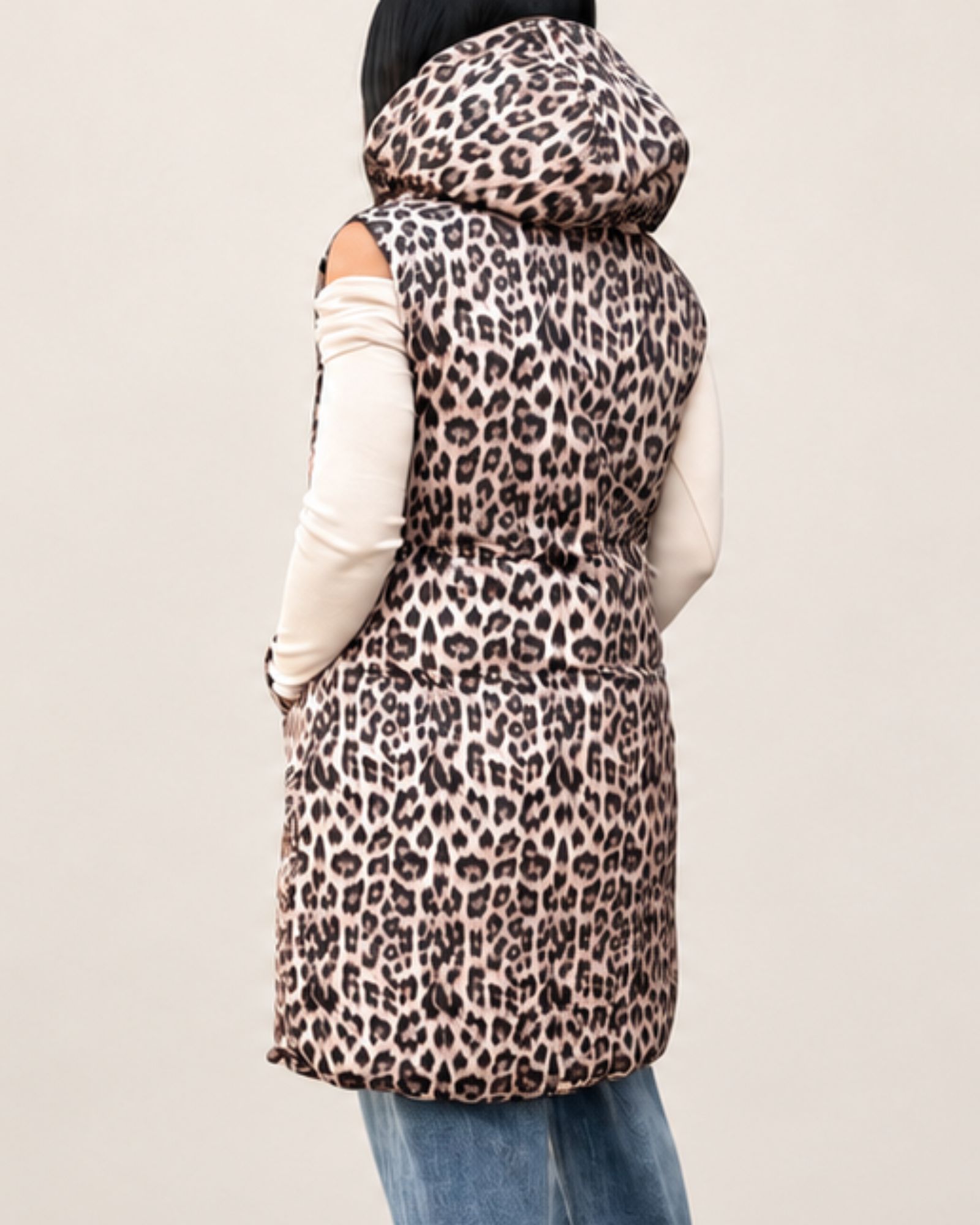 Gilet reversibile con cappuccio - immagine 2